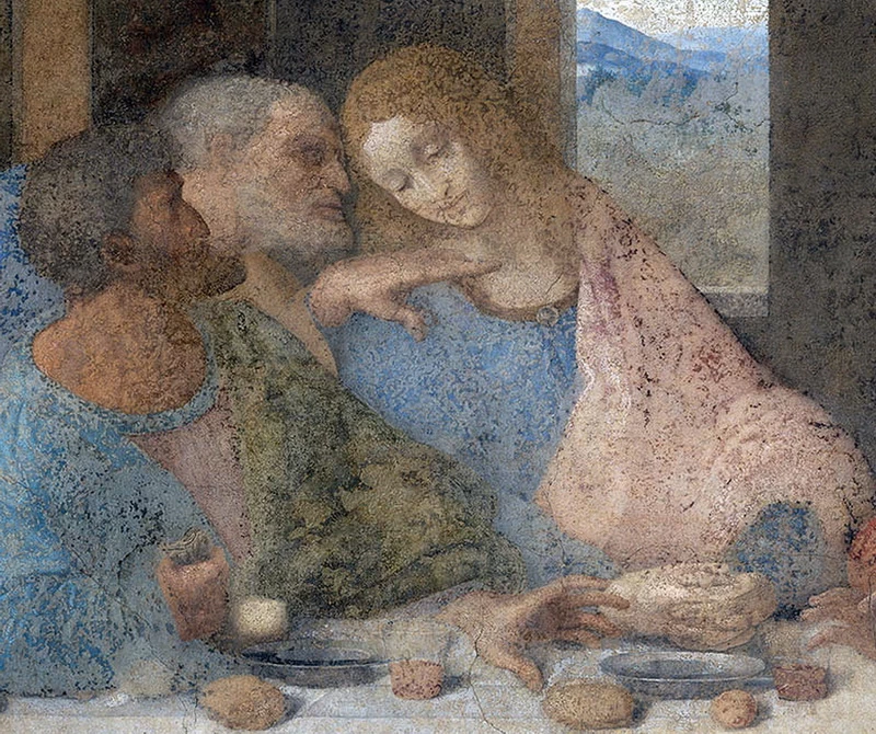 137-L'ultima cena - Convento di Santa Maria delle Grazie, Milano - dettaglio